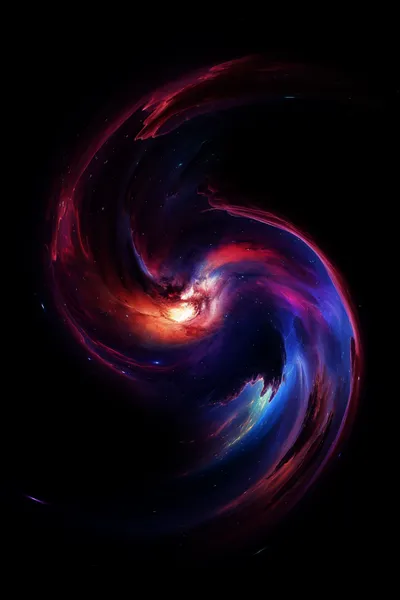 Vibrant Galactic Swirl Deep Space Wallpaper 4K 6000x9000 Brown
