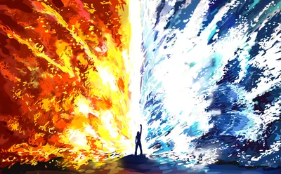 Vibrant Fantasy Wallpaper Fantasy Wallpaper 4K 3232x2000 A, Fantasy, Hd, Desktop, Wallpaper, Featuring, Woman, Standing, Between, Blazing, Fire:, Flowing, White, Ultrawide, QHD