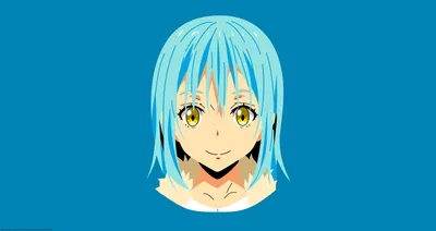 Minimalist Anime Face Minimal Wallpaper 4K 8500x4500 Minimalist, 8k, Ultra, Hd, Anime, Wallpaper, Featuring, The, Face, Rimuru, Tempest, Time, Blue, White, Ultrawide, 4k