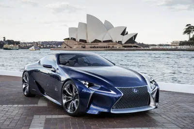 Sleek Blue Lexus Waterfront Iconic Abstract Wallpaper 4K 3000x2000 A, Sleek, Blue, Lexus, Lc, 500, Parked, By, Waterfront, Iconic, Sydney, Opera, White, Landscape, QHD