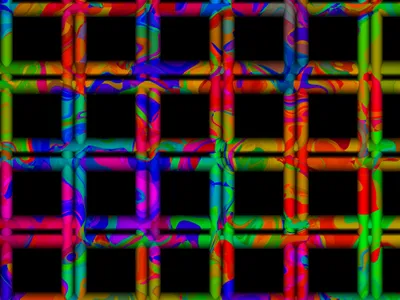 Crisp Colorful Wallpaper Abstract Wallpaper 4K 4000x3000 A, Colorful, Abstract, Design, Composed, Of, Interconnected, Squares, Vibrant, Hues, Black, Rendered, Brown, Landscape, 4k