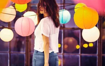 Bright Vibrant Wallpaper Abstract Wallpaper 4K 1920x1200 A, Vibrant, Hd, Desktop, Wallpaper, Featuring, Selena, Gomez, Posing, Against, Backdrop, Colorful, White, Ultrawide, Full HD