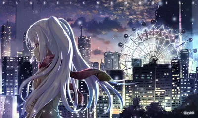 Radiant Isla Wallpaper World Wallpaper 4K 1800x1080 Hd, Desktop, Wallpaper, Featuring, Isla, From, The, Anime, Plastic, Memories, Cityscape, Ferris, White, Gray, Ultrawide