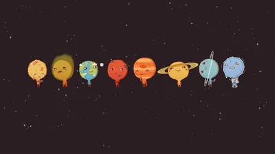 Serene Sci Wallpaper Space Wallpaper 4K 1920x1080 Hd, Sci‑fi, Desktop, Wallpaper, Featuring, A, Cartoon, Representation, Solar, System, Planets, Lined, Orange, Gray, Ultrawide, Full HD