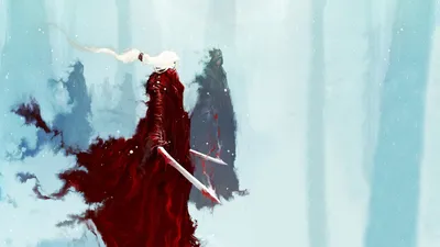 Misty Fierce Wallpaper Fantasy Wallpaper 4K 1920x1080 A, Fierce, Fantasy, Warrior, Stands, In, Misty, Landscape, Wielding, Dual, Swords, Clad, White, Ultrawide, Full HD