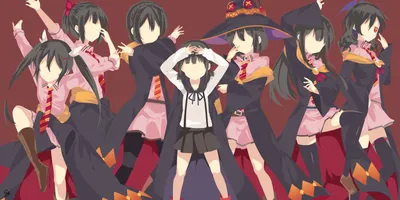 Misty Minimalist Wallpaper Minimal Wallpaper 4K 4095x2046 Hd, Minimalist, Anime, Wallpaper, Featuring, Multiple, Stylized, Megumin, Yunyun, Characters, Konosuba, (god, Brown, Ultrawide, 4k
