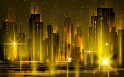 Radiant Artistic Wallpaper World Wallpaper 4K 5120x3200 5k, Ultra, Hd, Desktop, Wallpaper, Artistic, Golden, City, Skyline, Glowing, Skyscrapers, Bright, Brown, Ultrawide, 4k