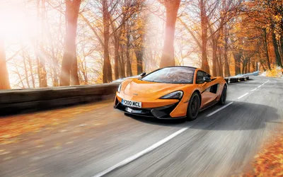 Moody Orange Wallpaper Cars Wallpaper 4K 3596x2248 Orange, Mclaren, 570s, Supercar, Driving, On, A, Winding, Road, Surrounded, Vibrant, Fall, Gray, White, Ultrawide, QHD