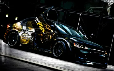 Moody Mitsubishi Wallpaper Cars Wallpaper 4K 1680x1050 A, Striking, Mitsubishi, Vehicle, With, Custom, Design, Features, Unique, Doors, Set, Against, White, Gray, Ultrawide