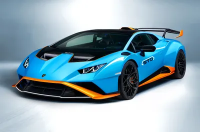 Blue Hurac Supercar Orange Cars Wallpaper 4K 5000x3299 A, Blue, Lamborghini, Huracán, Sto, Supercar, With, Orange, Hurac, Accents, Displayed, Ultra, White, Ultrawide, 4k