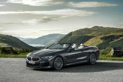 Golden Black Wallpaper Nature Wallpaper 4K 4252x2836 Black, Bmw, 8, Series, Cabriolet, Parked, On, A, Scenic, Mountain, Road, Under, Gray, White, Landscape, 4k