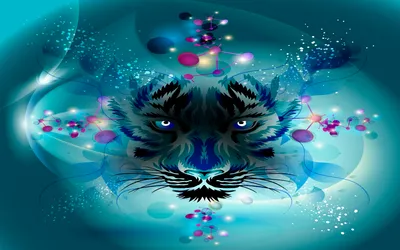 Mystical Tiger Face Vibrant Blue Animals Wallpaper 4K 1920x1200 Hd, Desktop, Wallpaper, Featuring, A, Mystical, Tiger, Face, Vibrant, Blue, Purple, Hues, Brown, Pink, Ultrawide, Full HD