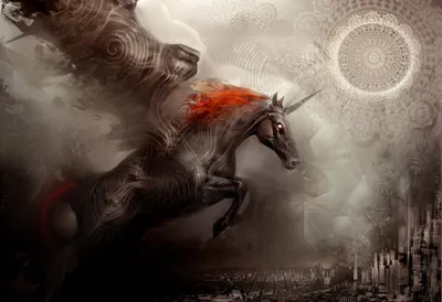 Calm Majestic Wallpaper Fantasy Wallpaper 4K 2500x1712 A, Majestic, Pegasus, Gallops, Through, Mystic, Landscape, Featuring, Intricate, Patterns, Dreamy, Atmosphere, Gray, Full HD