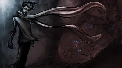 Bright Dark Wallpaper Black/Dark Wallpaper 4K 1920x1080 Dark, Fantasy, Hd, Pc, Desktop, Wallpaper, A, Scene, Lone, Scarf-clad, Figure, Slipping, Gray, Ultrawide, Full HD