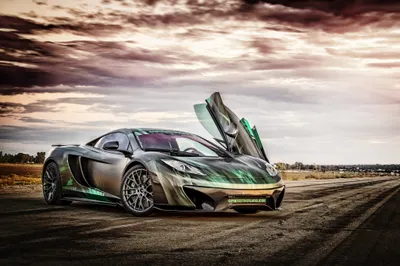 Dark Mclaren Wallpaper Cars Wallpaper 4K 4096x2731 Mclaren, Mp4-12c, Supercar, With, Open, Doors, Parked, On, Road, Under, Dramatic, Sky, White, Landscape, 4k