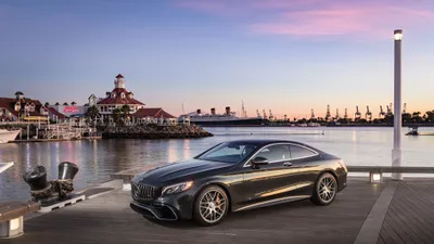 Dreamy Black Wallpaper Black/Dark Wallpaper 4K 4096x2304 A, Black, Mercedes‑benz, S-class, Coupe, Parked, On, Waterfront, Dock, Sunset, Captured, Ultra, Gray, White, Ultrawide, 4k