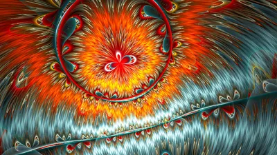 Sleek Abstract Wallpaper Abstract Wallpaper 4K 1920x1080 Hd, Pc, Desktop, Wallpaper, Featuring, An, Abstract, Fractal, Design, Vibrant, Swirling, Patterns, Orange, White, Ultrawide, Full HD