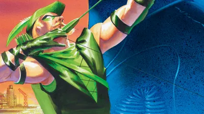 Comic Green Arrow Abstract Wallpaper 4K 1988x1118 Comic, Green, Arrow, Hd, Desktop, Wallpaper, Background, Red, Ultrawide, Full HD