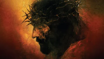 Dramatic Close Jesus Christ Wearing Abstract Wallpaper 4K 1920x1080 Hd, Pc, Desktop, Wallpaper, Featuring, A, Dramatic, Close-up, Jesus, Christ, Wearing, Crown, Orange, Ultrawide, Full HD