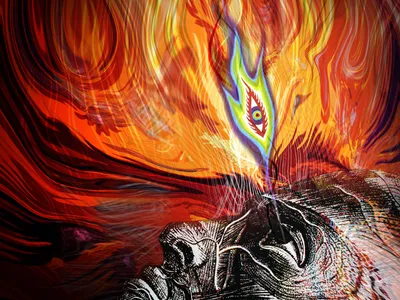 Vibrant Abstract Inspired Abstract Wallpaper 4K 1600x1200 Hd, Desktop, Wallpaper, Featuring, Vibrant, Abstract, Artwork, Inspired, Band, Tool, Showcasing, Surreal, Orange, Landscape
