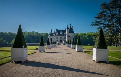 Dark Clear Wallpaper Nature Wallpaper 4K 2000x1281 A, Clear, View, Of, Château, De, Chenonceau, Surrounded, Teau, Manicured, Park, Potted, Gray, Ultrawide, Full HD