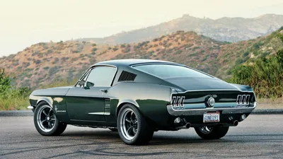 Green Mustang Fastback Muscle Cars Wallpaper 4K 1920x1080 Green, Ford, Mustang, Fastback, Muscle, Car, Parked, On, Desert, Road, Hills, Captured, White, Ultrawide, Full HD