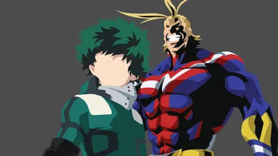 Minimalist All Might Izuku Minimal Wallpaper 4K 1920x1080 Minimalist, All, Might, Izuku, Midoriya, Anime, My, Hero, Academia, Desktop, White, Ultrawide, Full HD
