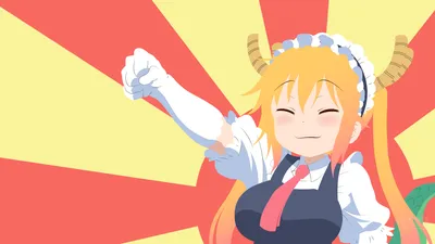 Vivid Minimalist Wallpaper Minimal Wallpaper 4K 3840x2160 Minimalist, 4k, Ultra, Hd, Anime, Wallpaper, Of, Tohru, Miss, Kobayashi, 039, Dragon, White, Orange, Ultrawide