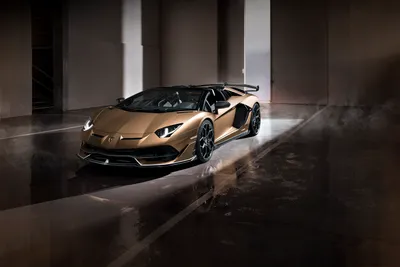 Moody Brown Wallpaper Cars Wallpaper 4K 7952x5304 Brown, Lamborghini, Aventador, Svj, Supercar, In, A, Dim, Industrial, Garage, Glossy, Ultra, Gray, Landscape, 4k