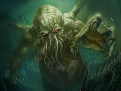 Fantasy Depiction Cthulhu Monstrous Fantasy Wallpaper 4K 1977x1483 Hd, Desktop, Wallpaper, Featuring, A, Fantasy, Depiction, Of, Cthulhu, Monstrous, Creature, Tentacled, Gray, Landscape, Full HD