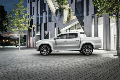 Moody White Wallpaper Cars Wallpaper 4K 4096x2734 White, Mercedes‑benz, X‑class, Pickup, Parked, By, A, Modern, Mercedes, Benz, Class, Glass, Gray, Landscape, 4k