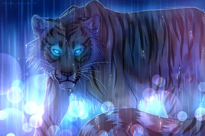 Fantasy Luminous Tiger Glowing Animals Wallpaper 4K 1366x904 Hd, Fantasy, Desktop, Wallpaper, Featuring, A, Luminous, Tiger, Glowing, Blue, Eyes, Against, White, Ultrawide
