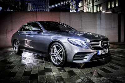 Crisp Silver Wallpaper Cars Wallpaper 4K 4096x2732 Silver, Mercedes‑benz, E-class, Sedan, On, Wet, Pavement, At, Mercedes, Benz, Class, Night, Gray, Landscape, 4k