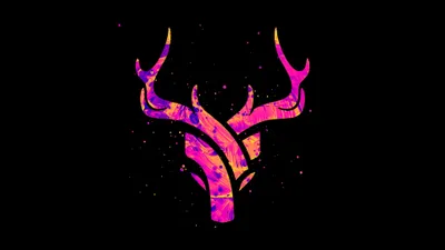 Abstract Artistic Deer Design Animals Wallpaper 4K 3840x2160 Abstract, Artistic, Deer, Design, In, Vibrant, Pink, And, Purple, Hues, Black, Rendered, Ultrawide, 4k