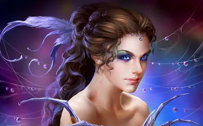 Bright Captivating Wallpaper Fantasy Wallpaper 4K 1920x1200 A, Captivating, Fantasy, Scene, Featuring, Woman, With, Flowing, Hair, Adorned, Delicate, Elements, White, Gray, Ultrawide, Full HD