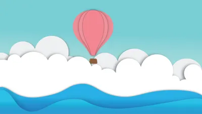 Abstract Illustration Minimalistic Nature Wallpaper 4K 2560x1440 Abstract, Illustration, Minimalistic, Design, 2k, Quad, Hd, Pc, Desktop, Pink, Hot-air, Balloon, White, Gray, Ultrawide, QHD