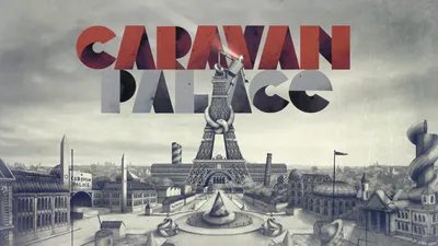Retro Electro Swing Caravan Palace World Wallpaper 4K 1920x1080 Hd, Pc, Wallpaper, Retro, Electro-swing, Artwork, For, Caravan, Palace, Stylized, Red, Logo, Gray, White, Ultrawide, Full HD