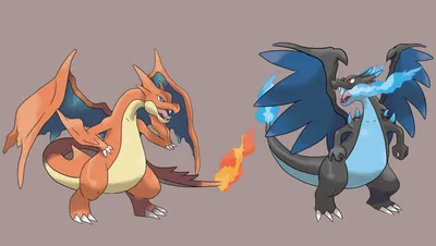 Epic Charizard Wallpaper Black/Dark Wallpaper 4K 5457x3080 Hd, Desktop, Wallpaper, Featuring, Charizard, And, Its, Mega, Evolutions, Left, Orange, Right, Gray, Ultrawide, 4k