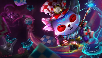 Teemo League Legends Colorful Abstract Wallpaper 4K 2000x1145 Hd, Desktop, Wallpaper, Featuring, Teemo, From, League, Of, Legends, Colorful, Dynamic, Includes, White, Red, Ultrawide, Full HD