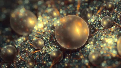 Abstract Fractal Design Abstract Wallpaper 4K 1920x1080 Hd, Pc, Desktop, Wallpaper, Featuring, An, Abstract, Fractal, Design, Glowing, Spheres, Varying, Brown, Orange, Ultrawide, Full HD