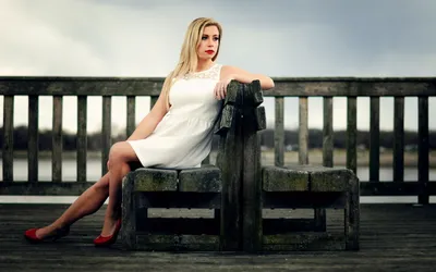Woman White Dress Red Shoes Nature Wallpaper 4K 1920x1200 Hd, Desktop, Wallpaper, Featuring, A, Woman, In, White, Dress, Red, Shoes, Sitting, Ultrawide, Full HD