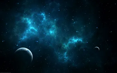 Vivid Sci Wallpaper Space Wallpaper 4K 1920x1200 Hd, Sci‑fi, Wallpaper, Featuring, A, Deep, Space, Scene, Glowing, Blue, Nebulae, Two, Brown, Ultrawide, Full HD