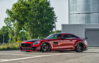 Red Amg Supercar Cars Wallpaper 4K 4096x2621 Red, Mercedes-amg, Gt, S, Supercar, Mercedes‑benz, Amg, Parked, Industrial, Backdrop, Gray, White, Ultrawide, 4k