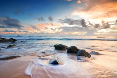 Epic Serene Wallpaper Nature Wallpaper 4K 3872x2592 4k, Ultra, Hd, Wallpaper, Showing, A, Serene, Ocean, Shoreline, Sunset, Smooth, Waves, Gray, Landscape