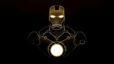 Calm Outline Wallpaper Black/Dark Wallpaper 4K 1920x1080 Hd, Desktop, Wallpaper, Featuring, An, Outline, Of, Iron, Man, Glowing, Eyes, Arc, White, Ultrawide, Full HD