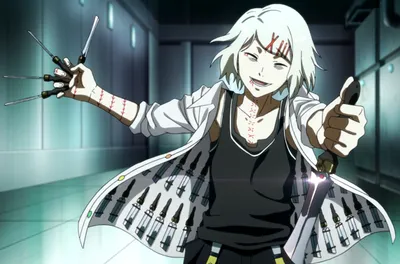 Sleek Juuzou Wallpaper Abstract Wallpaper 4K 1482x978 Hd, Desktop, Wallpaper, Featuring, Juuzou, Suzuya, From, Tokyo, Ghoul, Wielding, Multiple, Knives, Black, White, Brown, Ultrawide