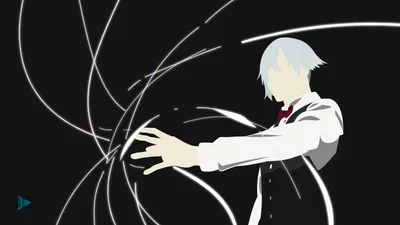 Minimalist Decim Death Parade Minimal Wallpaper 4K 3840x2160 Minimalist, 4k, Ultra, Hd, Pc, Desktop, Wallpaper, Decim, Death, Parade, White-haired, Arbiter, Black, White, Ultrawide