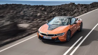 Orange Supercar Scenic Cars Wallpaper 4K 4096x2304 Orange, Bmw, I8, Supercar, Driving, On, A, Scenic, Road, Featured, Ultra, Desktop, Gray, Ultrawide, 4k