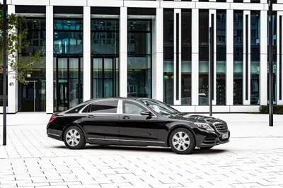 Calm Black Wallpaper Cars Wallpaper 4K 4096x2731 Black, Mercedes‑benz, S-class, Car, Parked, In, Front, Of, Modern, Building, Captured, Ultra, White, Landscape, 4k