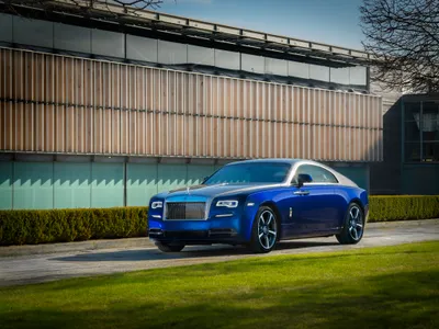 Blue Rolls Royce Wraith Cars Wallpaper 4K 4096x3072 A, Blue, Rolls-royce, Wraith, Car, Parked, Outdoors, Against, Modern, Building, Captured, Ultra, Gray, Landscape, 4k